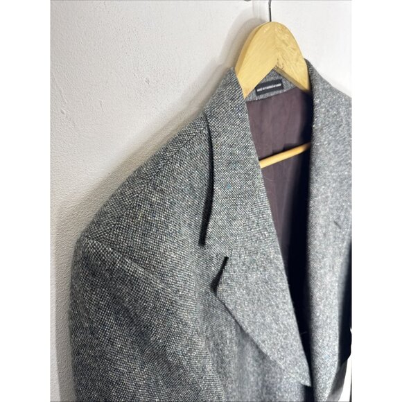 Magee Donegal Tweed Blazer 42R Men’s Gray Green Wool Sport Coat Ireland - Picture 3 of 10